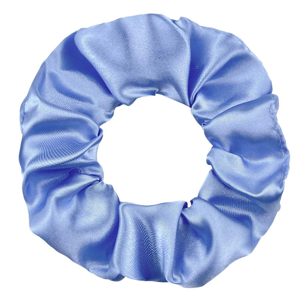 Seidensatin Scrunchies Damen Einfarbig Haargummi Elegant Pferdeschwanzhalter Gummiband Elastisches Haarband Haaraccessoires