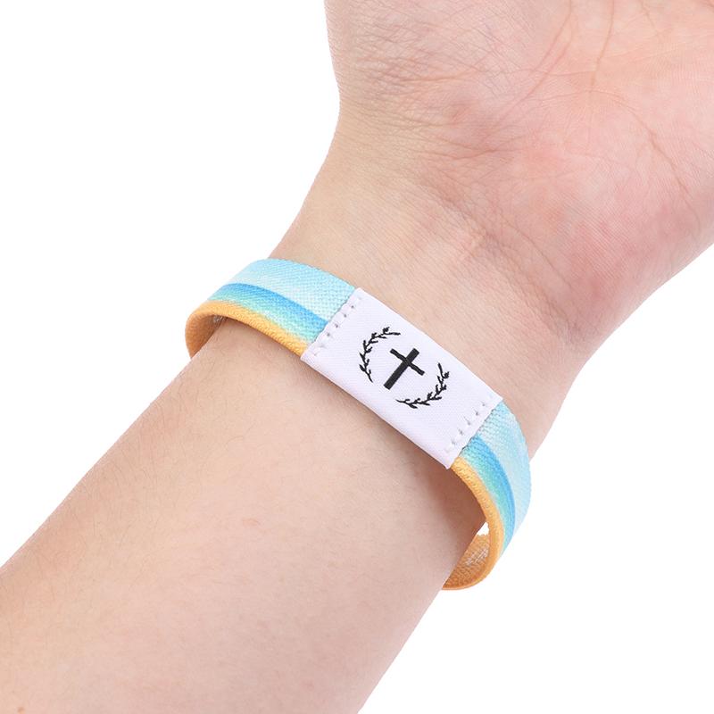 Wearable Bible Bracelet Religious Bracelets Christian Daily Bible Verse Bracelet With Nfc Rfid Elastic Wristband
