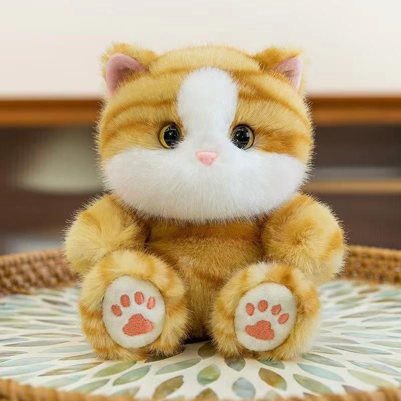 Siamese Cat Plush Toy With Pp Cotton Filling For Gift And Collection