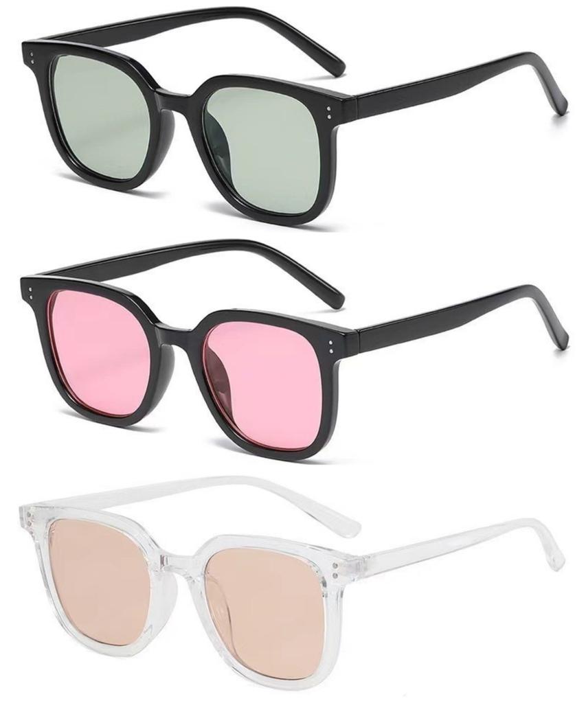 Women Fashion Square Frame Sun Glasses Outdoor Shades Wild Eyewear Unisex Summer Beach Sunglasses