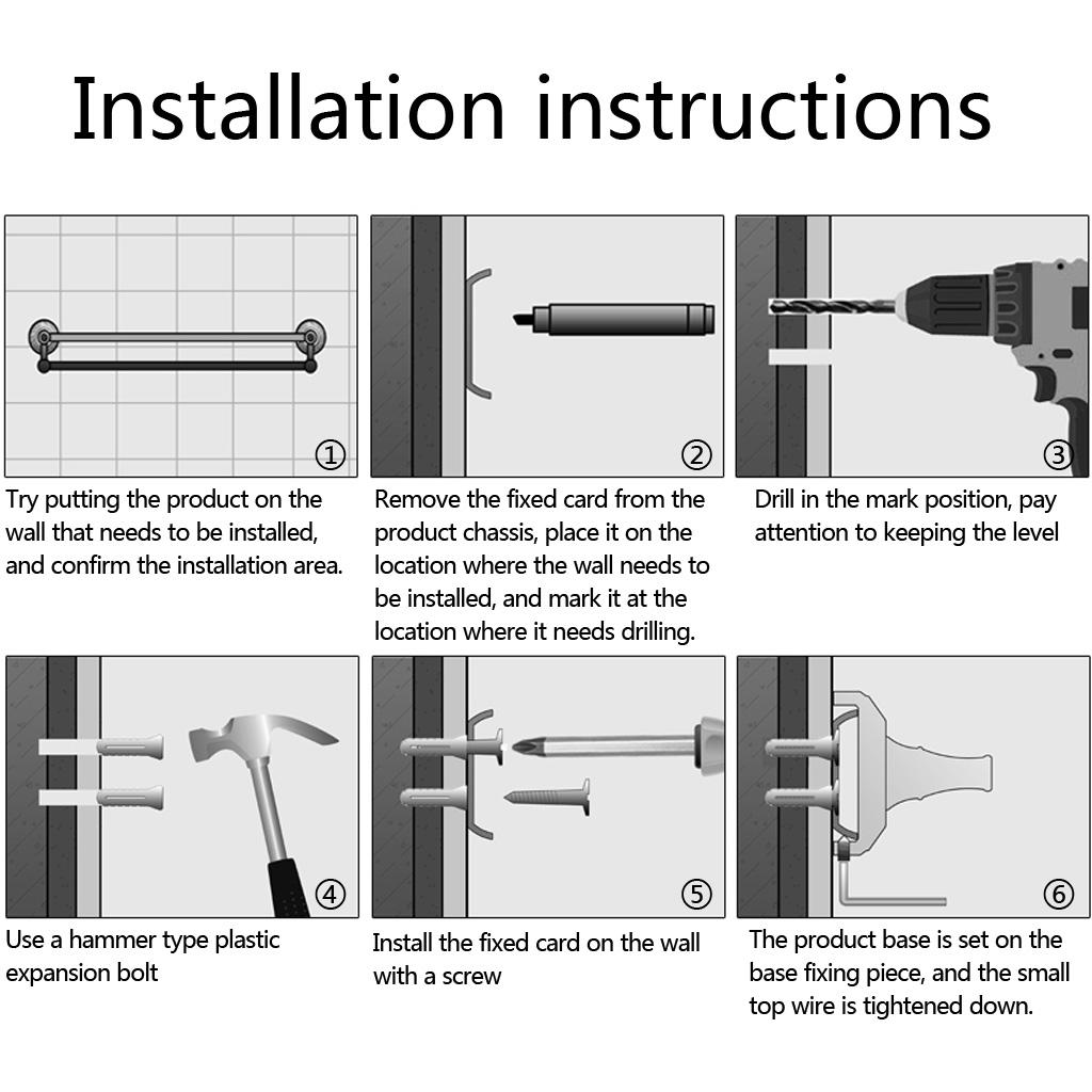 Bathroom Brass Towel Holder Rack Holder Storage Self Organizer Single