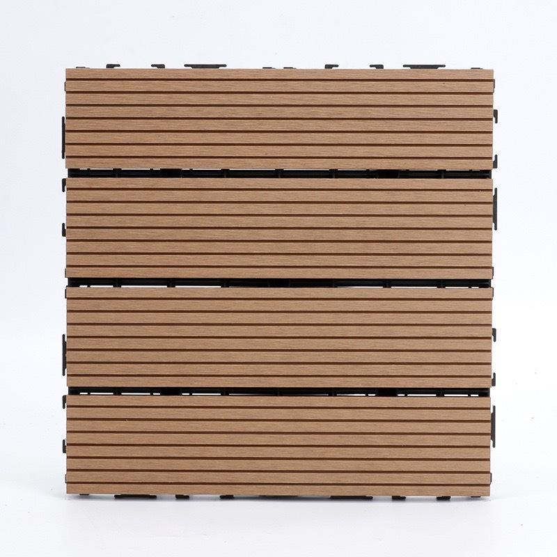 Anti-Corrosion Interlocking Wood-Plastic Outdoor Flooring for Balcony, Terrace, and Courtyard Renovation