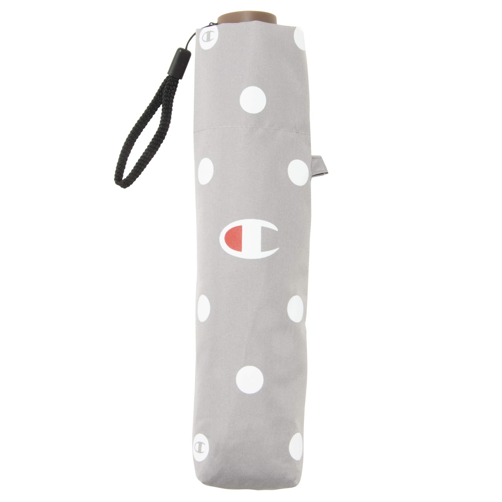 

Champion Mini Folding 55cm x Polka Dot CHL14MN55 Umbrella, 5R, Women s, Windproof, Pattern, Gray, серый