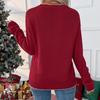 European & American Sweet Style Women's Bow Christmas Sweater - 2025 Autumn/Winter Round Neck Pullover