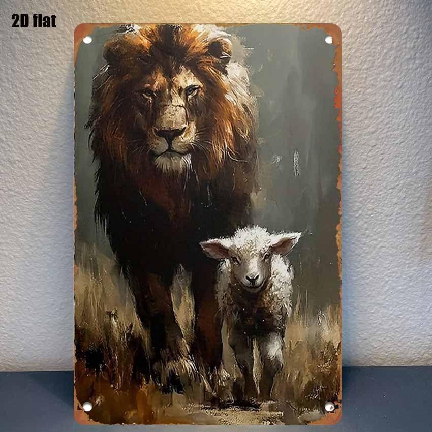 Retro Metal Sign Cute Pets Wall Decor Tin Plate Art for Living Room Bar Cafe