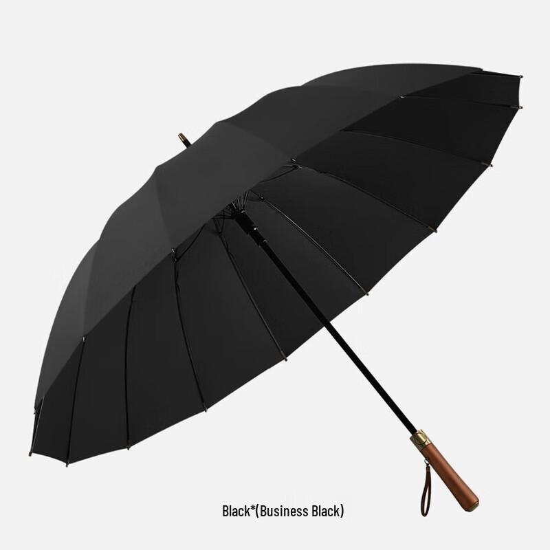 Meidu 24-Rib Solid Wood Handle Large Rain & Sun Umbrella