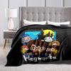 1pc Hogwarts Chibi Characters Cartoon Blanket,Portable Throw for Travel & Camping, All Season Cozy Blanket,Ideal Gift