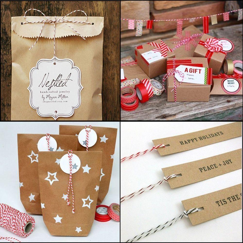 100meters/roll Gift Christmas Home Decor DIY Rope Cotton Cords Twine String Packing Craft Projects
