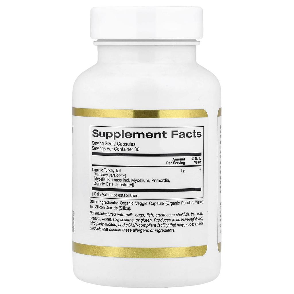 Super Nutrition Organic Cloud Mushroom, 1g, 60 Veggie Capsules (0.5g Per Capsule)