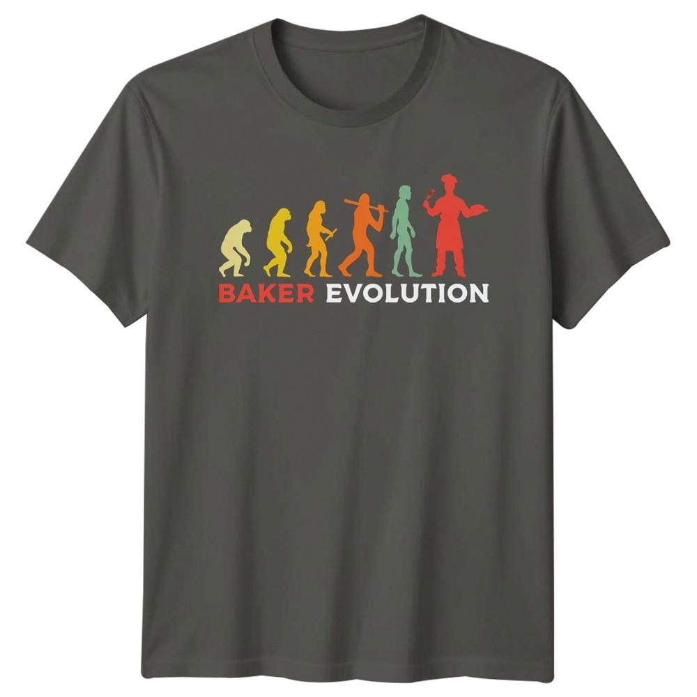 Baker Evolution TShirt Baker Culinary Birthday Gift For Him And Her S