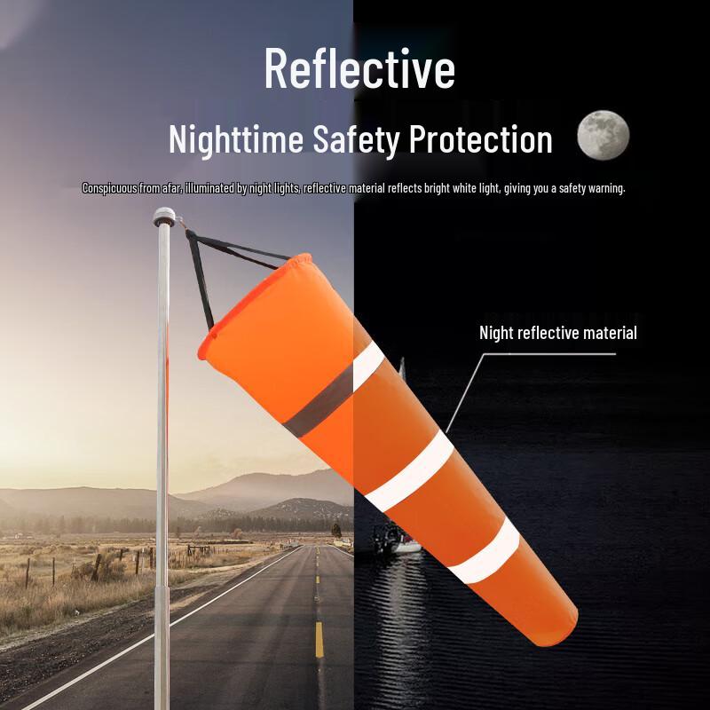 Durable Reflective Outdoor Industrial Windsock