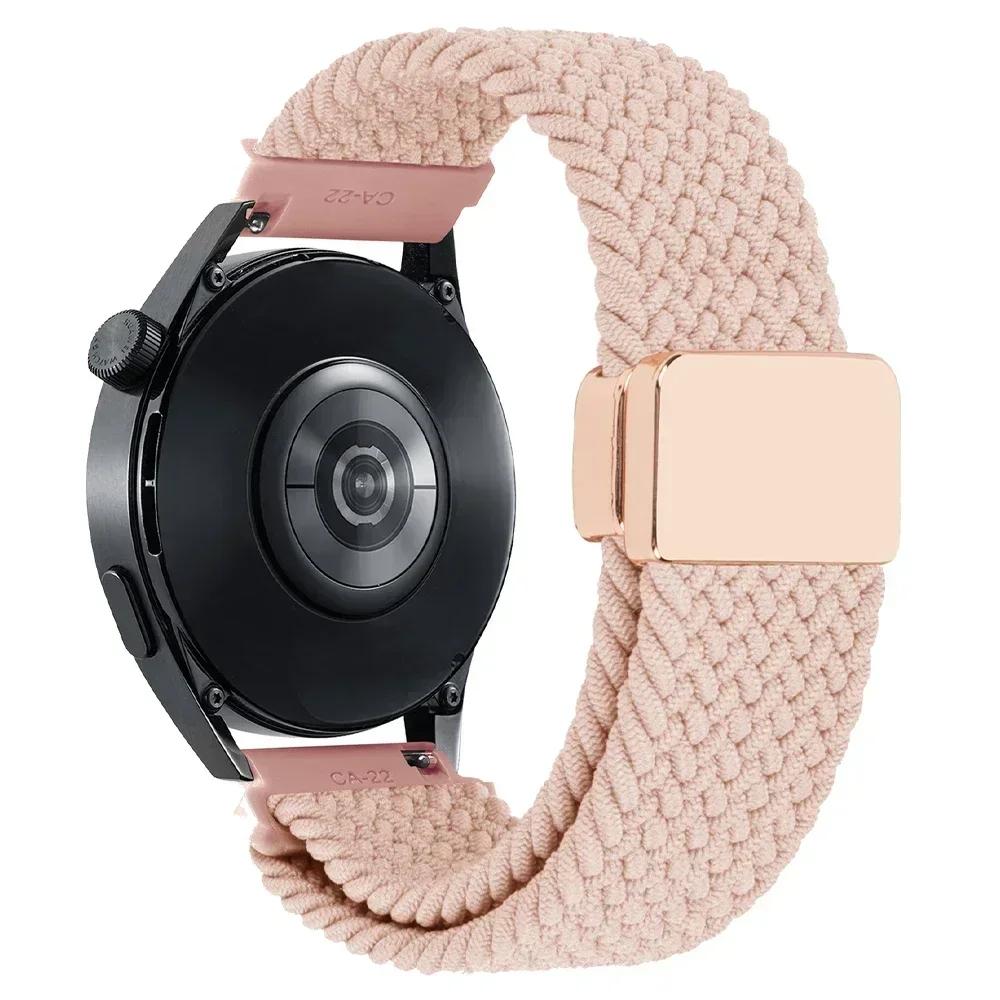 20mm 22mm Nylonový sportovní řemínek na hodinky Pro Samsung Gear S2/S3 Classic/Galaxy Watch7 6 5Pro 4 /Active 2 Tkaný pásek Prodyšný náramek
