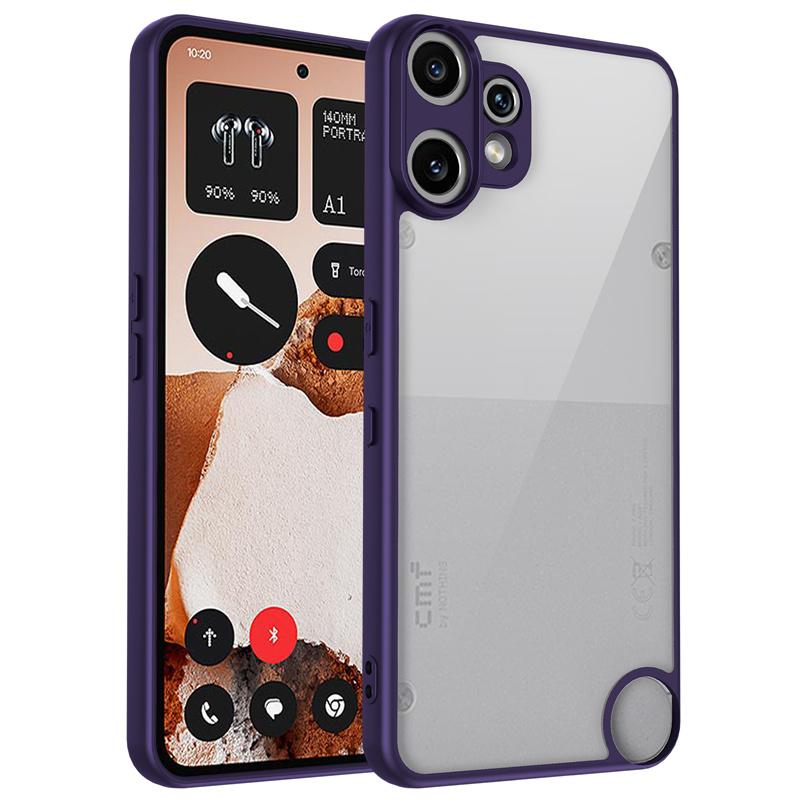 Nothing CMF Phone 2 Pro A001 Case Plating Silicone Bumper Shockproof Clear Back Cover Hard Phone Case for Nothing CMF Phone2 Pro