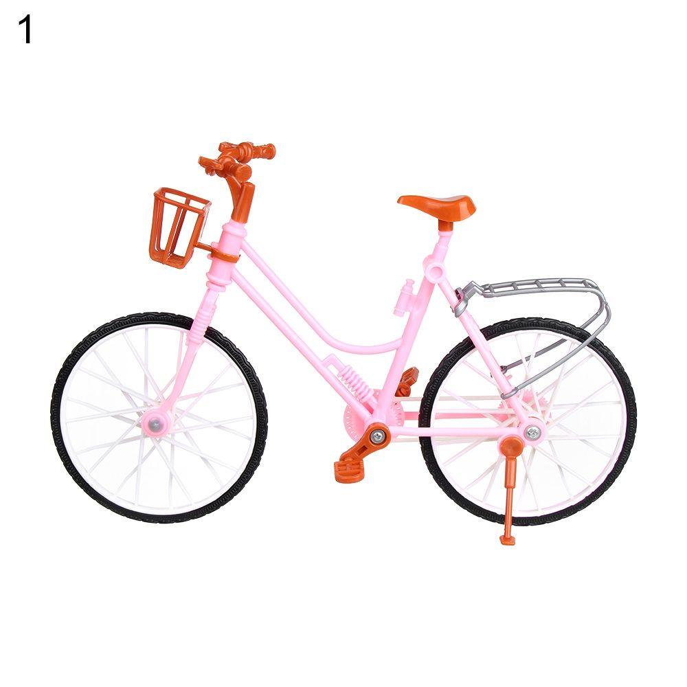 Pink Green Kids Gift Toys Dollhouse Outdoor Sports Toy Doll Accessories Plastic Bike Doll Bicycle