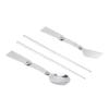 Reusable Folding Tablewares Compact Stainless Steel Spoon Fork Chopstick  Picnic Essentials