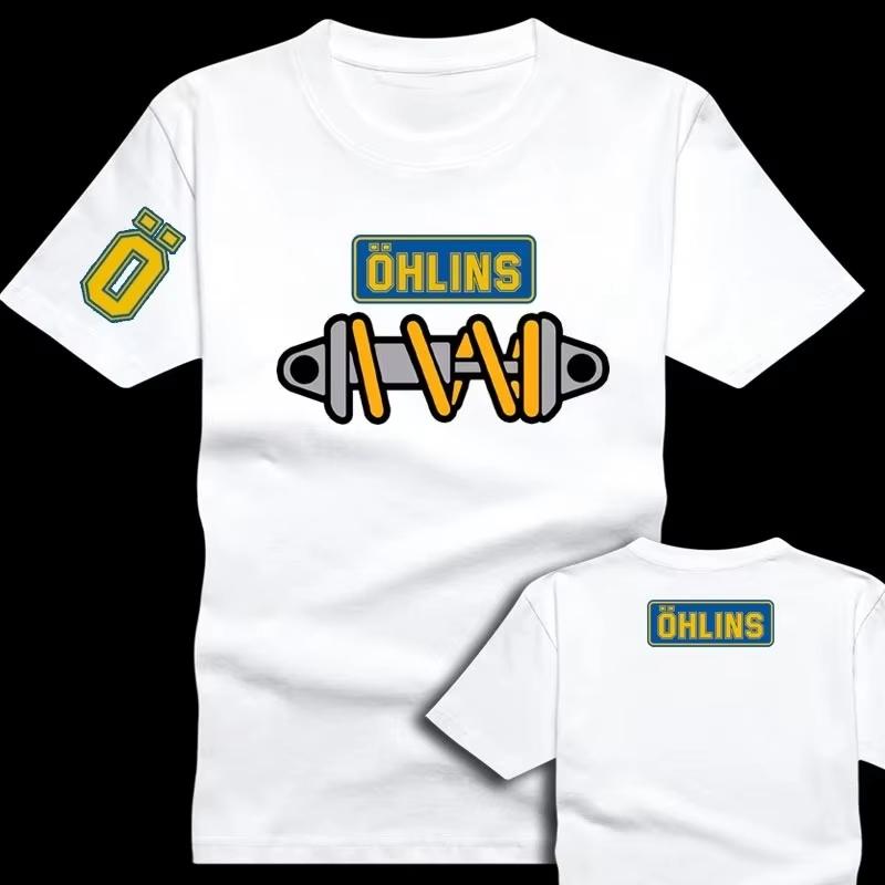 Desktop_Amazing Tees Men Ohlins Shock Suspension Car Motorcycle Sport Racing T Shirt Summer Casual Oversized Men's Short Sleeve