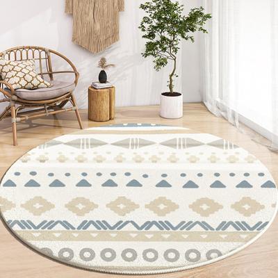 Wabi-sabi Tarzı Yuvarlak Halılar Ev Oturma Odası Dekorasyon Halıları Sadelik Yatak Odası Başucu Halı Çalışma Salonu Halı Yıkanabilir Paspaslar