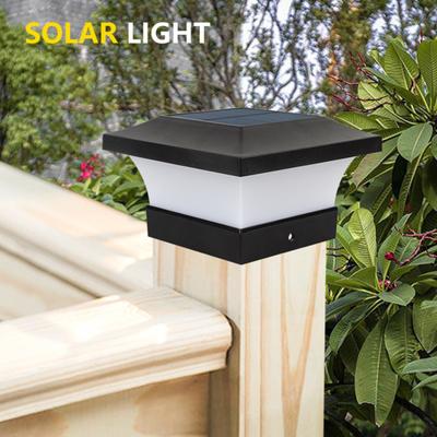 Solar Post Cap Light Outdoor Waterproof Solar Post Light Solar Powered Deck Fence Post Light for Garden Patio Porch Decoration