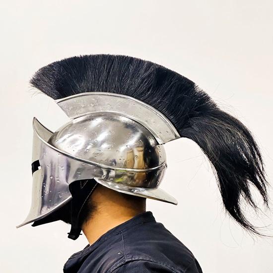 300 Spartan Helmet Silver Medieval Steel Helmet With Inner Liner Best Gift For Him