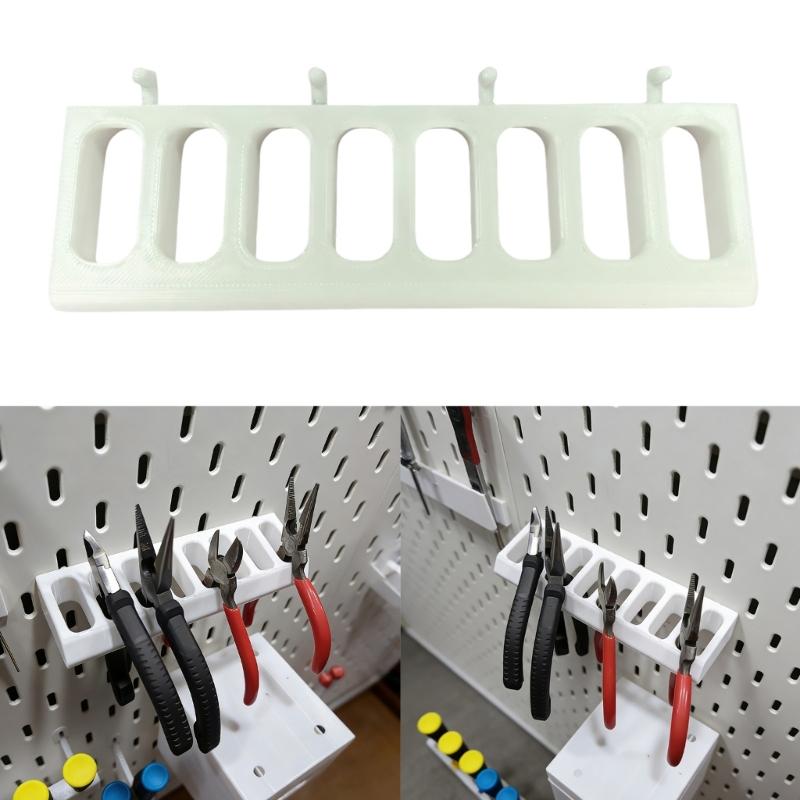 Plastic Garage Tool Holder Storage Rack With Space Saving Design Perfect For Home Workshop Organization