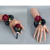 5Pcs Rose Wrist Corsages for Bride Bridesmaid Bridal Showers, Wedding Rose Boutonniere for Ceremony Anniversary Proms