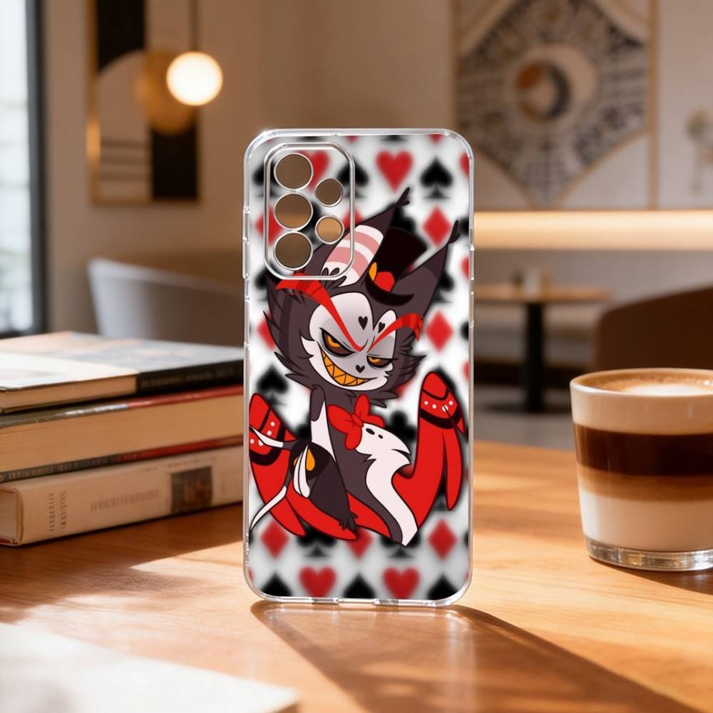 Hazbin Hotel Husk  Phone Case Transparent Silicone Soft For Samsung S25,S24,S21,S22,S23,S30,Ultra,S20,Plus,Fe