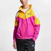 Nike Sports Windproof Colorblock Hooded Jacket Yellow Purple Yellowpurple Men's AR2210-623
