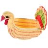 Ovocný košík, proutěný servírovací košík Cornucopia, svačinové košíky, nádoby na potraviny s víky, dekorace