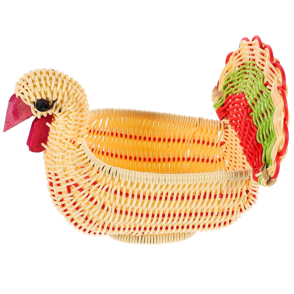 Kosz z owocami wiklinowy do serwowania Cornucopia Kosze na przekąski Pojemniki na żywność z pokrywkami Dekoruj