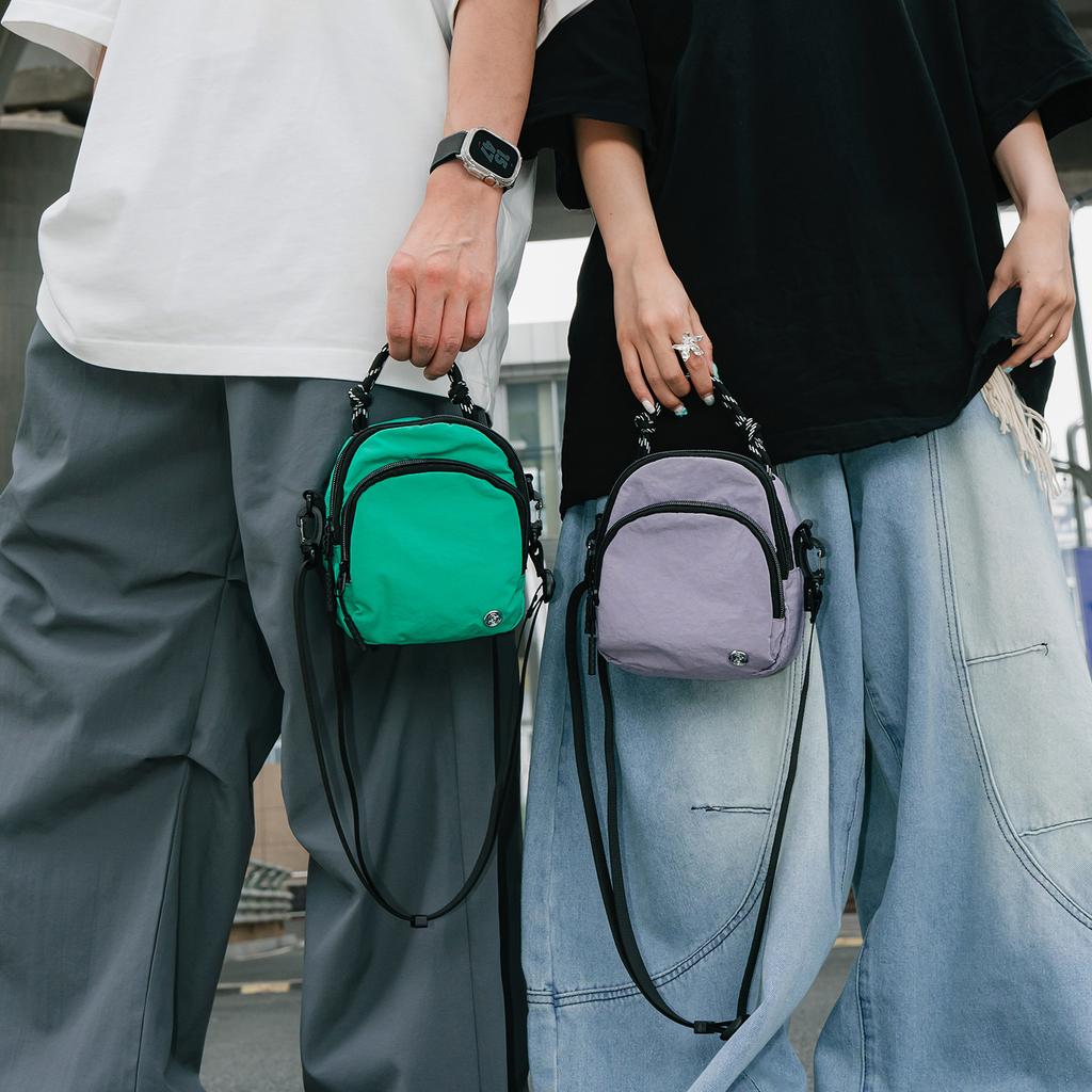 Crossbody Bag Lightweight Waterproof Nylon Shoulder Bag Male And Female Students Class Bag Handbag Mobile Phone Small Satchel