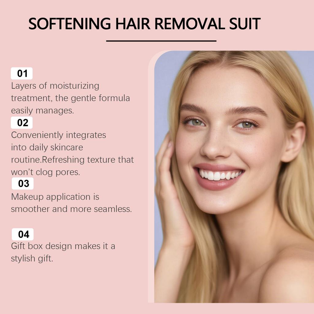 Softening Hair Removal Suit, Gentle Lip Hair Removal, Acial Hair Removal, Facial Hair Removal  Soothing And Gentle