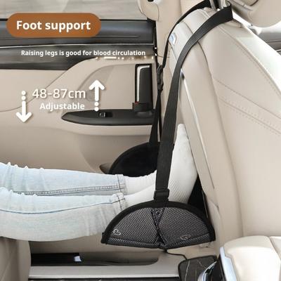 Airplane Foot Hammock Cartoon Pattern Ergonomic Design Adjustable Simple Installation Foot Rest Hammock