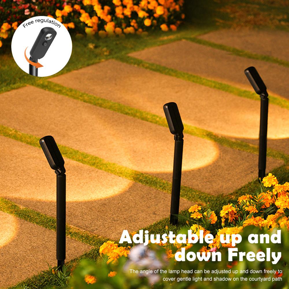 Solar Lights Outdoor Garden Pathway Light Waterproof Solar Powered Lamp LED Landscape Path Spotlight Driveway Patio Yard