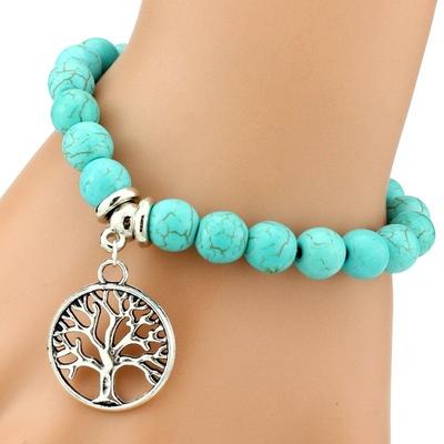 1Pcs Bohemian Turquoise Bracelets & Bangles Pendants Bracelets Women Dress Jewelry