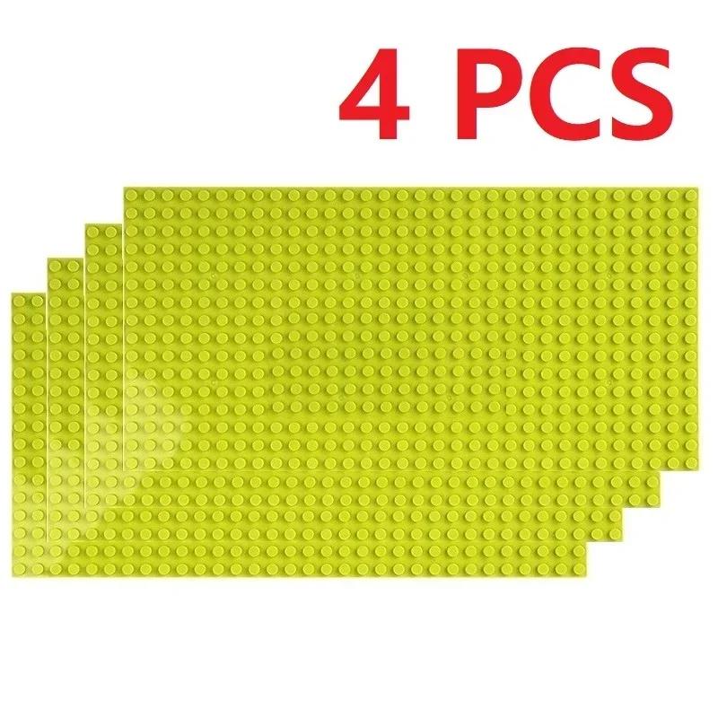 Non-Toxic 4Pcs Base Plates 32X32 16X32 Dots Classic Base Plates Blocks Diy Plastic Building Bricks Assembly Compatible All Brand City Toy