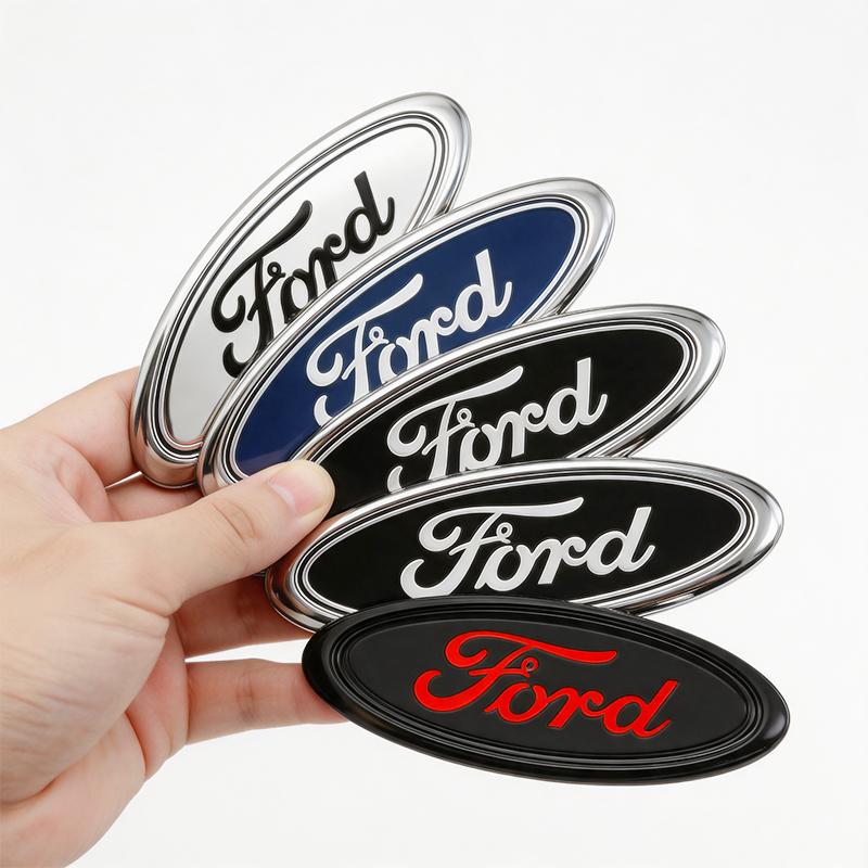 KLYC3 15cm Car Front Rear Trunk Emblem Badge Cover Decal Sticker for Ford Focus Mondeo EcoSport Ranger Fiesta Kuga Auto Accessories