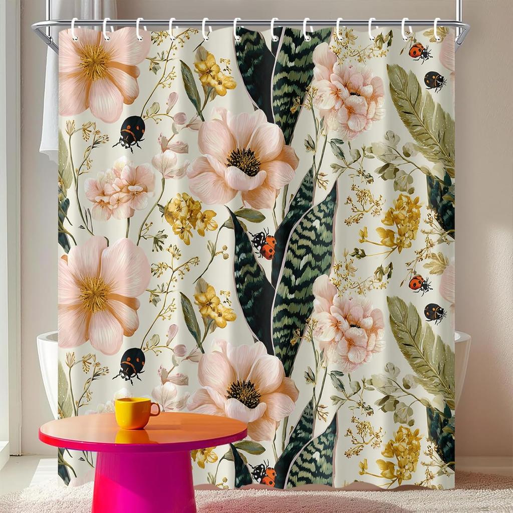 Mandala Shower Curtain Purple Blue Boho Bathroom Curtain with Psychedelic Meditation Design Spiritual Hippie Bathroom Decor