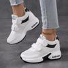 Air-cushion Platform Shoes Women's Elastic Casual Walking Shoes Invisible Height-increasing Traveling Shoes