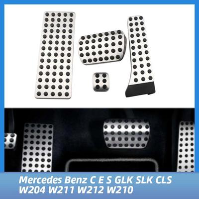 Stainless Steel Car Gas Brake Pedal Cover for Mercedes Benz W124 W202 W203 W140 W208 W210 W211 W220 C E S Class Accessories