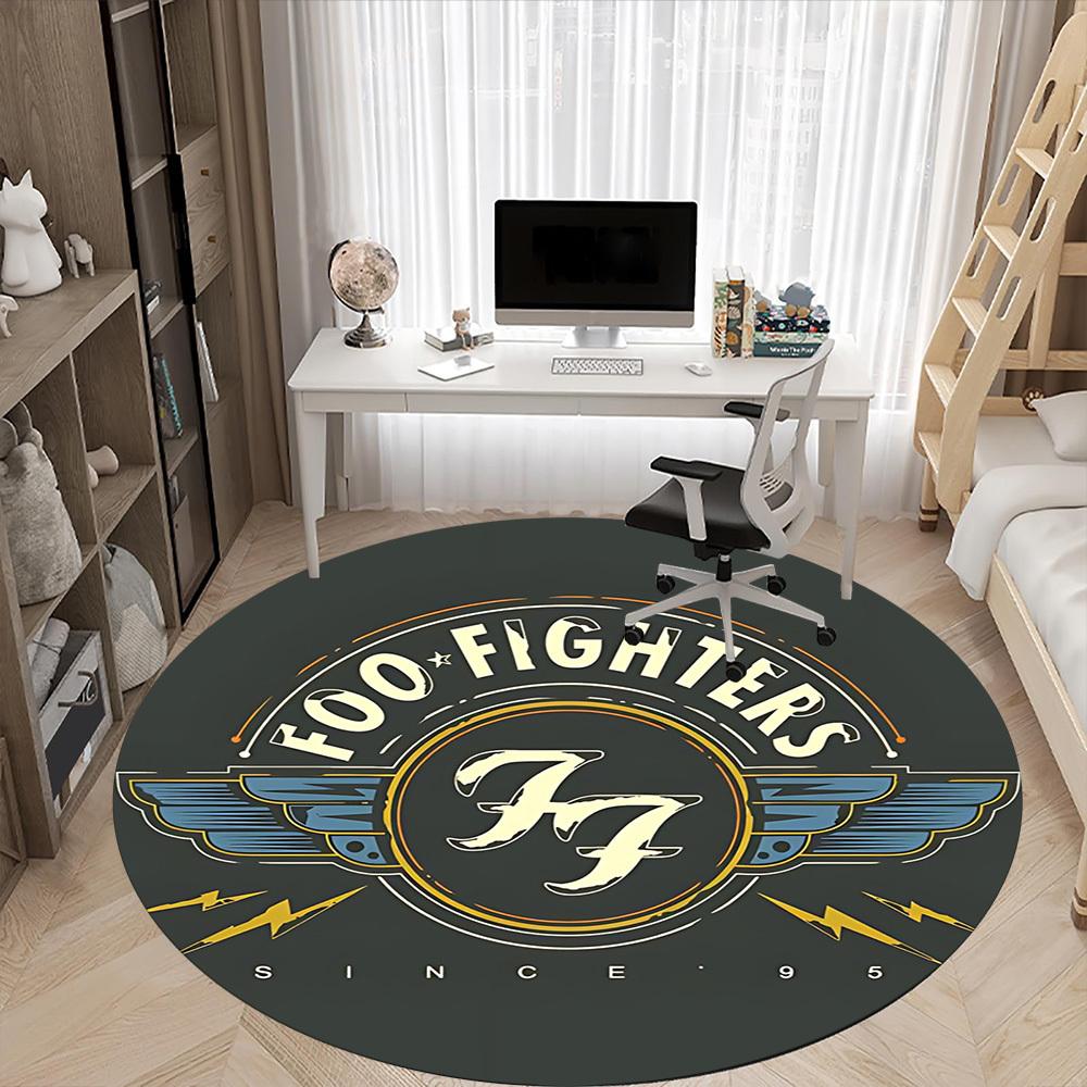 1pz Tappeto per Sedia Banda Foo Fighters per Ufficio Antiscivolo, Leggero, Lavabile in Lavatrice per Decorazioni Ufficio Festività