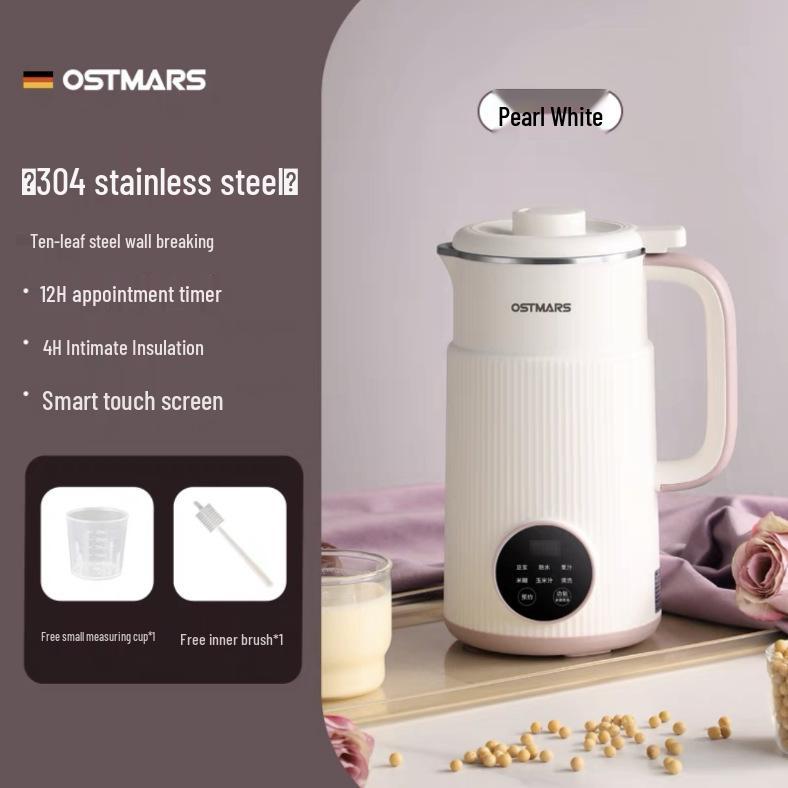OSTMARS Výrobník sójového mléka a dětský mixér - Kompaktní, Multifunkční, Plně automatický stroj