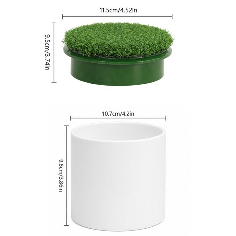 Golf Putting Green Cup Covers Accessory with Plastic Construction for Routine Course Installation and Green Maintenance Tasks