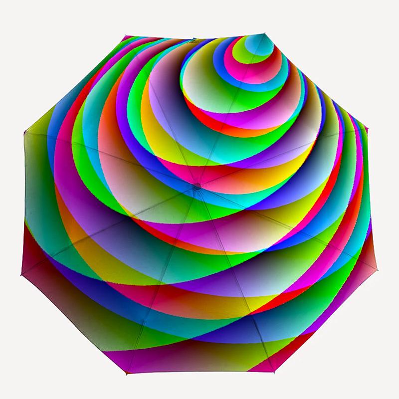 

1PC Colorful Sphere Pattern Automatic Open/close, All-Season Portable Folding Umbrella for Women & Men yy250919208