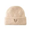 Kinderhut- und Schalset mit Herzstickerei – Koreanischer Stil, Unisex, Warm & Vielseitig für Herbst/Winter