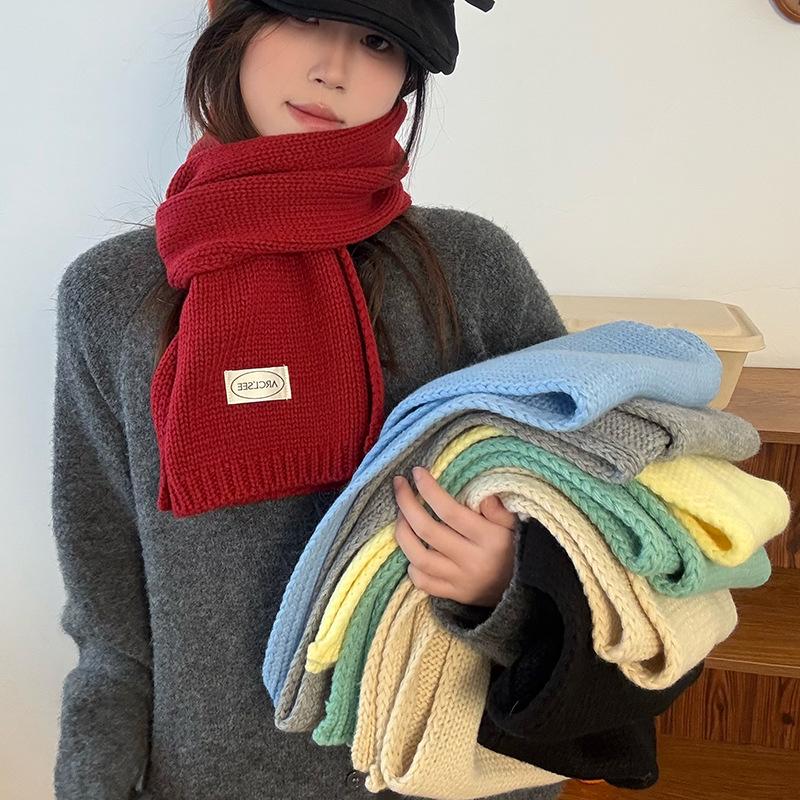 Luxury Thickened Wool Shawl Scarf: Versatile & Stylish INS Korean Design for Couples In Autumn/Winter