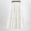 Solid Color Goddess Skirt Cake Skirt Super Fairy Girl Slim Summer A-line Skirt Mid-length Skirt
