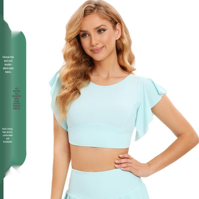 

Women s Sun Protection Quick-Dry Sports Yoga Top Small