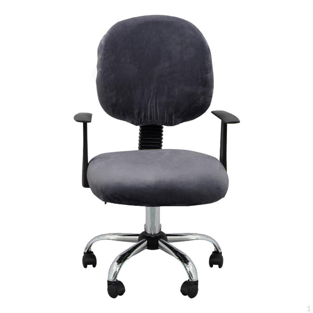 Computer Chair Cover, Office Seat Split Stretch Backrest