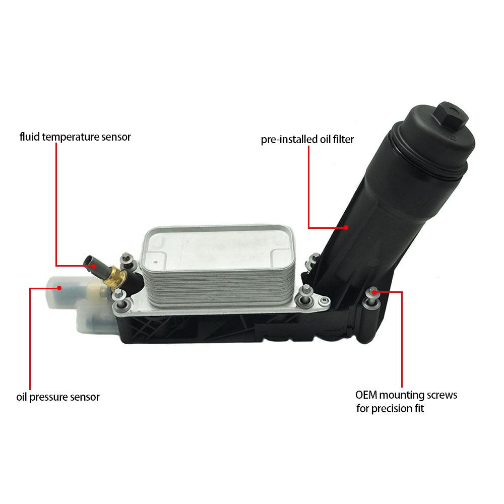 Fits 2011-2013 Dodge/Chrysler 3.6L Engine Oil Cooler Filter Housing 5184294AE