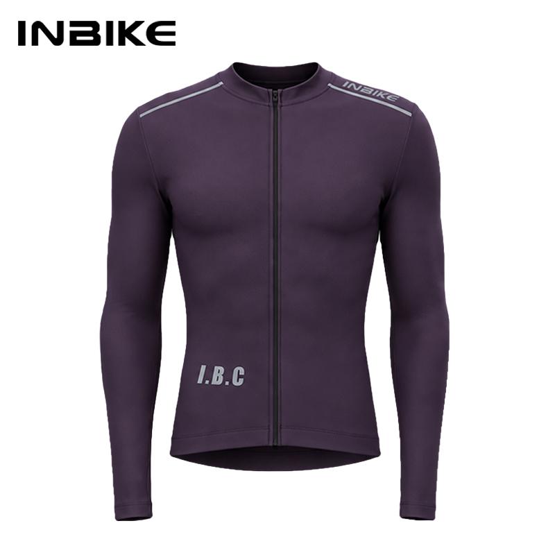 Winter Fleece Cycling Suit Men Long Sleeve Jersey Bib Pants Set Road Bike Outdoor Sports Shockproof Padding with Pockets